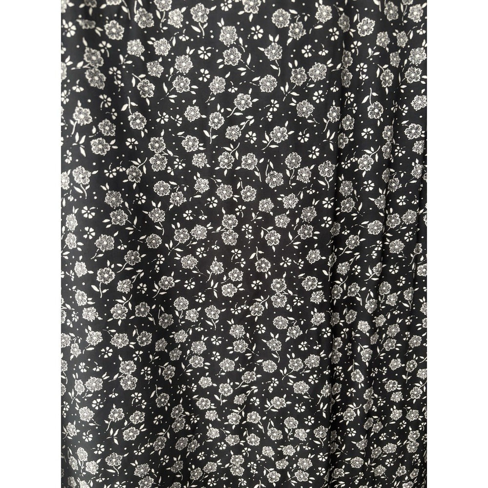 Vintage 90s Talbots Ditsy Floral Maxi Dress Rayon Cottagecore Prairie USA Sz 10 - Picture 6 of 9